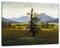 Pixxprint Caspar David Friedrich - Der einsame Baum, Größe: 80x60cm, Leinwandbild, fertig gespannt, Wandbild, Dekoration, Kunstdruck, kein Poster