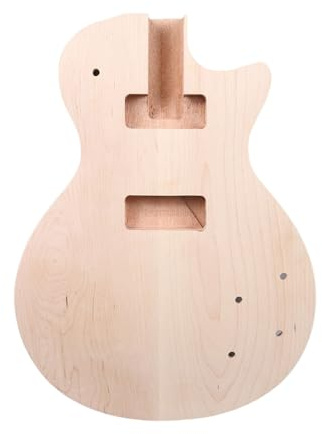 yinfente Ersatz-Set für E-Gitarrenkörper, P90 Tonabnehmer, Mahagoni-Ahornkappe, DIY-Gitarre
