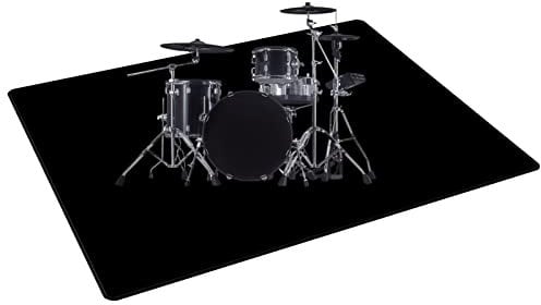 ZXHH Schlagzeug Teppich - Schallschutz Schallschutzmatte Rutschfeste Quadratische Schallschutzdecke für Bass Drum Snare - Schlagzeugteppich Mit Klettverschluss