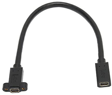 ASHATA Mini DP to Mini DP Adapter,Small Portable DisplayPort Adapter 8K Mini DP to Mini DP Test Extension Cable for Computer with Fixing Screw Holes