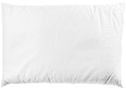 GIRAFFENLAND Lagerungskissen, Kopfkissen oder Schlafkissen 40x25cm Kissen mit EPS-Perlen und Reißverschluss, 1-2mm, Farbe: weiß