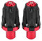 Sturzpads Motorrad, Sturzpads 1 Paar 10mm Motorrad Auspuff Sturzpads für Motorrad Anti Crash Pad Sturzschutz Motorrad Sturzpad Sturzschutz(Rot)