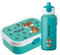 4youDesign Mepal Bento Box & Trinkflasche Set personalisiert Fuchs türkis – Geschenk für Kinder Weihnachten, Nikolaus, Geburtstag – BPA frei - Auslaufsicher – Brotdose 750ml, 400ml Flasche