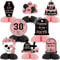 Fangleland 8 Stück Rip to My 20s Waben-Mittelstücke, Roségold, 30 Party-Dekorationen für Frauen, Beerdigung, Gothic, 3D-Tisch-Partyzubehör