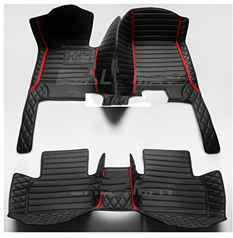 Auto Fußmatten Luxus Leder 3D Innenteile Custom Für Hyundai Für Tucson 2019 2020 Automatten Mit Taschen Boden Teppich Teppiche Zubehör PKW-Fußraummatten ( Farbe : 8 )