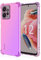 HONLEN Funda para Redmi Note 12 (4G) Carcasa, (6.67 Inches) Gradiente Transparente TPU Silicona Case, Protección de Esquina Mejorada Cover Rosado Morado