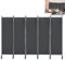 YRHome Paravent Raumteiler 5 teilig 280x180cm flexibel Trennwand Sichtschutz Stellwand Raumteiler Sichtschutzwand mit Kabelbinder & Nägel für Schlafzimmer Wohnzimmer Büro (Anthrazit)