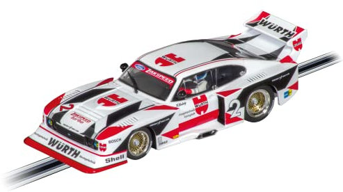 Carrera Digital 132 I Ford Capri Zakspeed Turbo WürthIZakspeedITeam No2 I Detailgetreues Rennauto I Einfache Handhabung I Perfekt für Kinder ab 8 Jahren I Slotcar Bahn I Maßstab 1:32