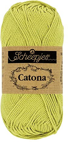 Scheepjes - Scheepjes Catona 512 Lime Yarn - 10x50g