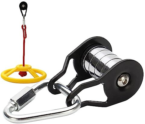Voihamy -Umlenkrolle - Stahl-Seilrolle für | Starke tragende, robuste Riemenscheibe mit 5 Rollen, multifunktionales Trainingszubehör für Zuhause, Park, Rasen