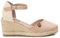 REFRESH - Sandalias con Cuña Mujer Beige - Calzado Cómodo y Versátil - Moda casual - Modelo 17188202 (Talla 40)