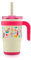 REDUCE Coldee Kids Trinkbecher mit Deckel und Strohhalm, isolierter Reisebecher, auslaufsicher, schweißfester Edelstahl, BPA-frei, inklusive Griff, wiederverwendbarem Silikon-Trinkhalm, rosa