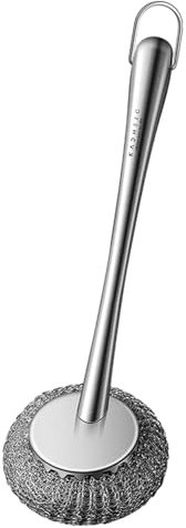 Cepillo multifuncional de acero inoxidable para utensilios de cocina, a prueba de óxido, utensilios de utilidad para sartenes antiadherentes, ollas de hierro, cuencos, fregadero de lavavajillas Phasz