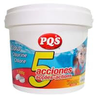 PQS Cloro para Piscinas de la Marca Modelo Cloro 5 ACCIONES 5K