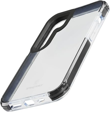cellularline - Tetra Force Strong Guard - Galaxy S24+ - Ultra-schützende, Flexible Hülle - Verstärkte Kanten und Ecken - Dämpft und leitet Stöße und Stürze ab - Transparent