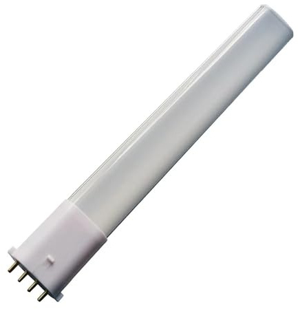 Gerrit Lámpara LED 2G7 8W 6W 4W AC/DC12V LED PL Brillo de luz 2G7 Plug bombilla LED Reemplaza la luz FLS (Color: blanco cálido, tamaño: NO_6W)