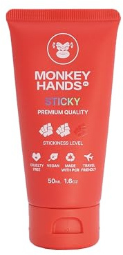 Monkey Hands Gel Grip | Handgrip | erhöht den Griff | Innovatives FlüssigMagnesit | Ideal für Pole Dance, Calisthenics, Ringe, Gewichte, Gymnastik und Fitnessstudio | Vegan | 3 Haftstufen