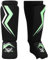 BEAST RAGE Schienbeinschoner für Kickboxen, Spannschutzpolster für Muay Thai MMA Training, Kampfsportboxen, elastisch gepolsterter Bein-/Fußschutz für Karate, BJJ, Taekwondo-Ausrüstung, GRÜN, SM