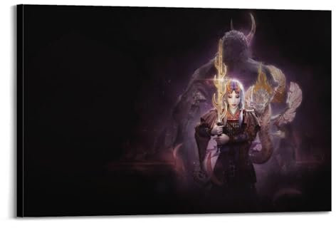 KIUYGPPJ Nioh 2 Spiel-Poster, dekoratives Gemälde, Leinwand, Wandposter und Kunstdruck, moderne Familienschlafzimmer-Dekoration, Poster, 30 x 45 cm