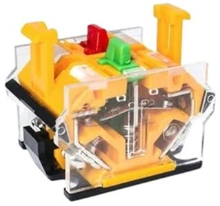 22mm Self-reset Double-position Double-head Button Switch Red-green Band Lamp LA38-11D/RG Flat-end Switch 22mm(1NO1NC,12V)