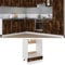 Hommdiy Herdumbauschrank Räuchereiche 60x46x81,5 cm Holzwerkstoff