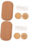 Beavorty Retro Leather Wood Grain Case Leak Organizer for Soft Lenses Portable Travel Holder for Daily Use and Travel Lightweight Design for Girls