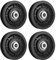4Pcs Puleggia palestra 90mm，Fitness Ruota Puleggia,Cuscinetto Ruota Rotonda puleggia Cavo,Carrucola per Attrezzatura Palestra Porta del Garage,Carrucola per Attrezzatura Palestra Porta del Garage