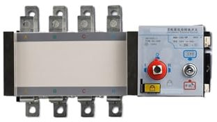 Interruptor de transferencia automática de doble potencia HQ3-250-4P interruptor de alimentación de emergencia 250A