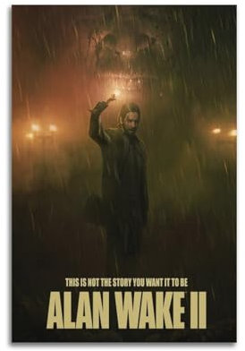 KIUYGPPJ Alan Wake Spiel-Poster, dekoratives Gemälde, Leinwand, Wandposter und Kunstdruck, moderne Familienschlafzimmer-Dekoration, Poster, 50 x 75 cm