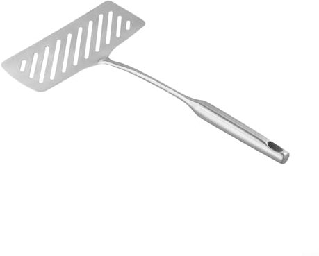 Professional Grade Fish Spatula, stainless steel spatula with Wide Slotted Head,extra wide fish slice Heat Resistant Long Handle for Kitchen
