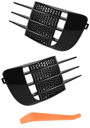 Cpolebev 2 StüCke Auto Front StoßStange Scheinwerfer KüHler Grill Abdeckung Scheinwerfer Abdeckung Verkleidung für Golf 6 MK6 GTD 2008-2013