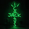 Jack Cactus Panneaux néon LED pour la décoration murale Art mural néon Lumières en acrylique avec chaîne de suspension Panneaux lumineux pour la décoration de chambre cave à homme bar 5V USB