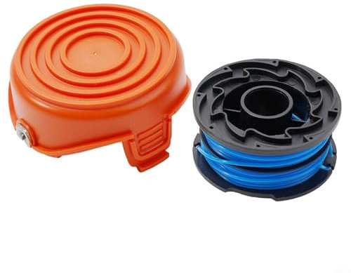 RichVibe Couvercle de bobine de rechange et kit de ligne compatible avec Black & Decker GL315 GL350 GL650 Series Système d'alimentation automatique 1,65 mm de diamètre (1 capuchon + 1 bobine)