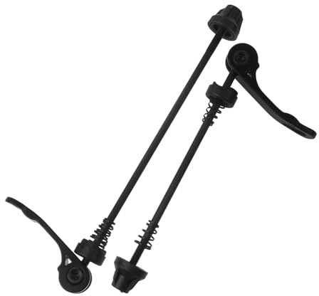Homoyoyo 1 Paar Fahrrad Schnellspanner mit Schloss Universelle Metall Schnellverschluss Achse Verschleißfest und Bruchsicher für Mountainbike und Outdoor Radtouren