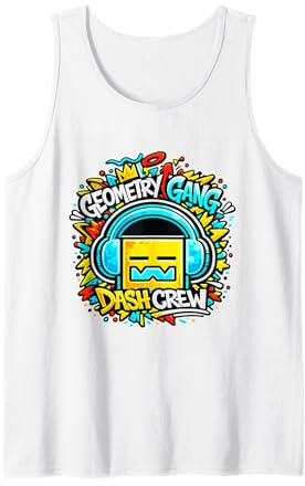 Lustiger Geometry Gangs Dash Crew Witz für Kinder Streetwear Tank Top