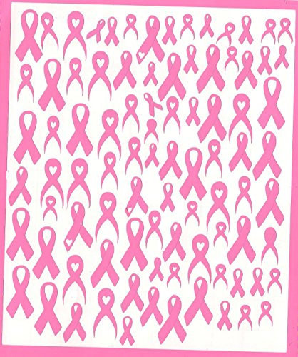 Breast Cancer Collection (Breast Cancer Pink Ribbon Nail Stickers)