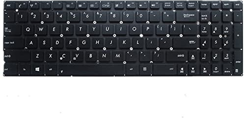 fqparts-cd Replacement Tastiera del Computer Portatile per for ASUS F556 F556UA F556UB F556UF F556UJ F556UQ F556UR F556UV Nero Versione Americana