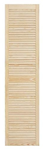 Louvre Door – Pine Wood – Vented Open – Ready to Paint Internal Louvre Cupboard Doors – Slatted Wardrobe Doors – Various Sizes (1700mm (67) Height, 394mm (15.5) Width)