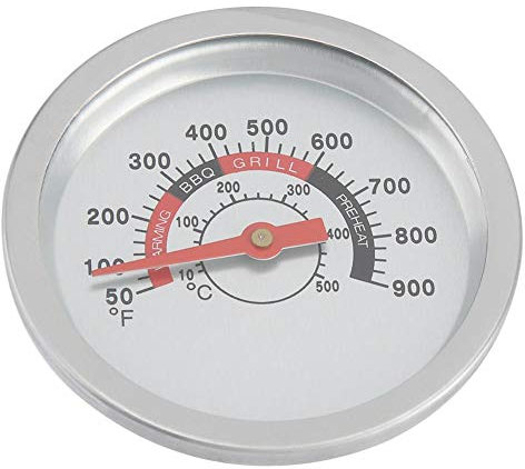 Thermomtre de barbecue en acier inoxydable Barbecue fumoir Grill Thermomtre bimetallique Jauge de temperature 50-900 ¨H