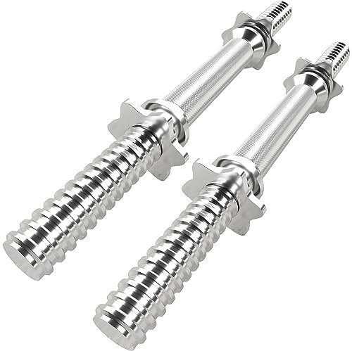 GYM MASTER Pair of Dumbbell Bars with Spinlock Collars - 35cm Bars