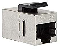 LogiLink Cat.5e Keystone Kupplung 2 x RJ45 STP, 14,5 mm breit, Metallgehäuse