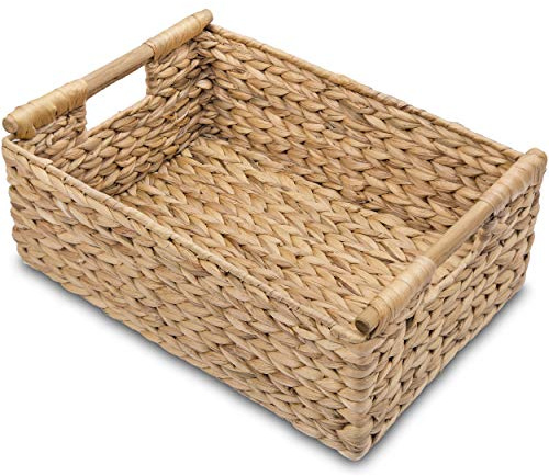 VATIMA Hyacinth Large Wicker Basket 15.5x10.8x6.2
