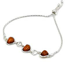 Bärnstensarmband armband smycken bärnsten kvinnor silver 925 PMBER33