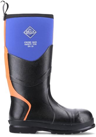 Muck Boots Unisex Chore Max S5 Safety Waterproof Wellington, Blue, 6