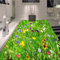 Benutzerdefinierte Bodentapete Grüne Wiese Blumen 3D PVC Boden Wanddekoration Tragen Sie rutschfeste wasserdichte Tapete Aufkleber Dekor 3D-200 * 140cm