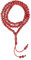 99 Perlen Muslim Tasbih Harz Vergoldung Islamische Anbetung Gebet Schrift Rosenkranz Perlen Buddhistische Gebetsschrift Rosenkranz Halskette (Rot)