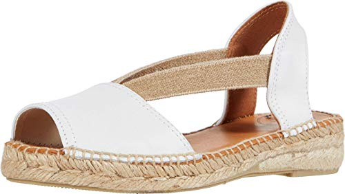 Espadrille Cuir Femme - ETNA - Blanc, 43 EU