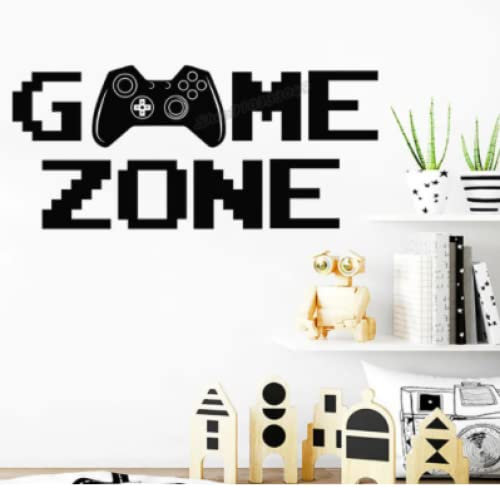 Game Zone Wandtattoo Boy Teen Room Decor Controller Gamer Art Wall Sticker Schlafzimmer Boy Nursery Play Room Game Room Decor57X26CM