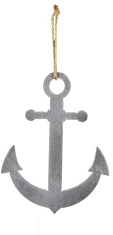 20x14cm Anker Silber Farben Metall Dekoanker Anhänger ps184 maritim Deko Hänger Wandschmuck Fensterschmuck Metallanker