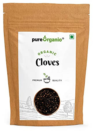 JARA Organio Laung Chiodi di garofano Intero Naturale Raw Secco Chiodo di garofano biologico lavangam fresco indiano Khada Masala lavang (100 Gm)